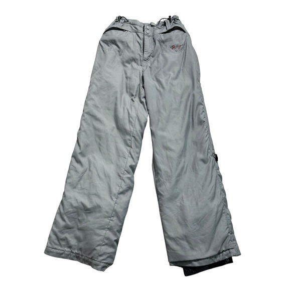 ROXY Women's Medium Vintage Snow Pants Ski Pants Gray Outdoor Winter Sportswear - Picture 1 of 9